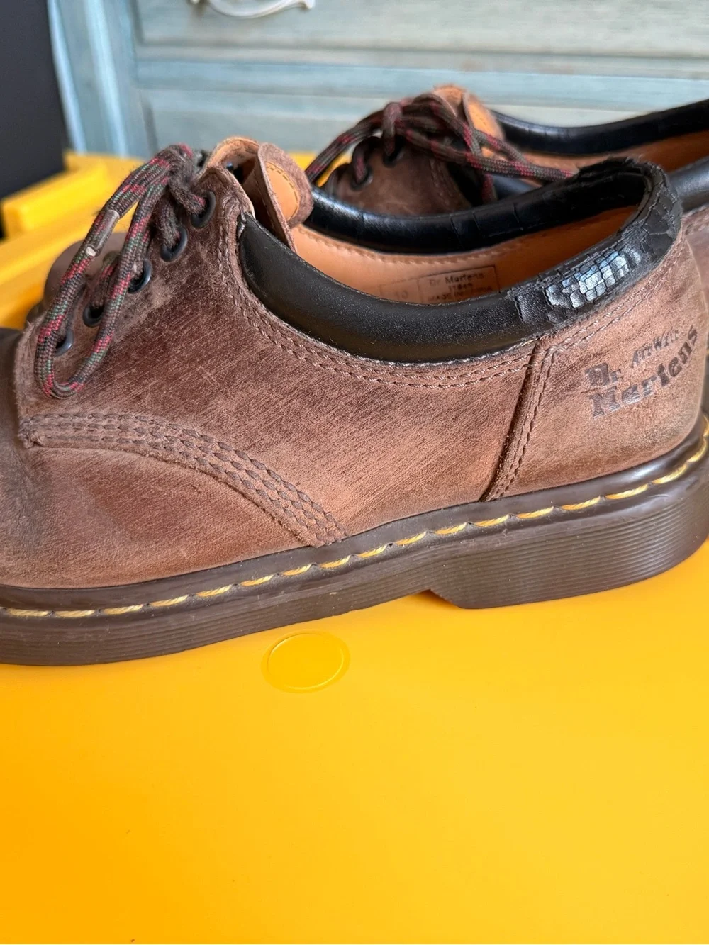 Dr. Martens Brown Leather Oxford Shoes | Chunky Sole | Unisex Size 10